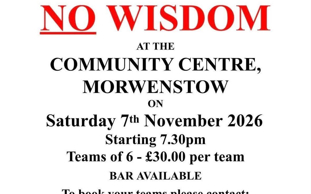 Wine  &  No Wisdom – Saturday 7th Nov 2026